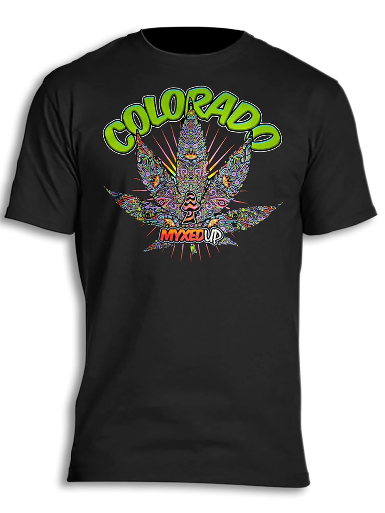 All Seeing Pot Leaf Myxed Up T-Shirt