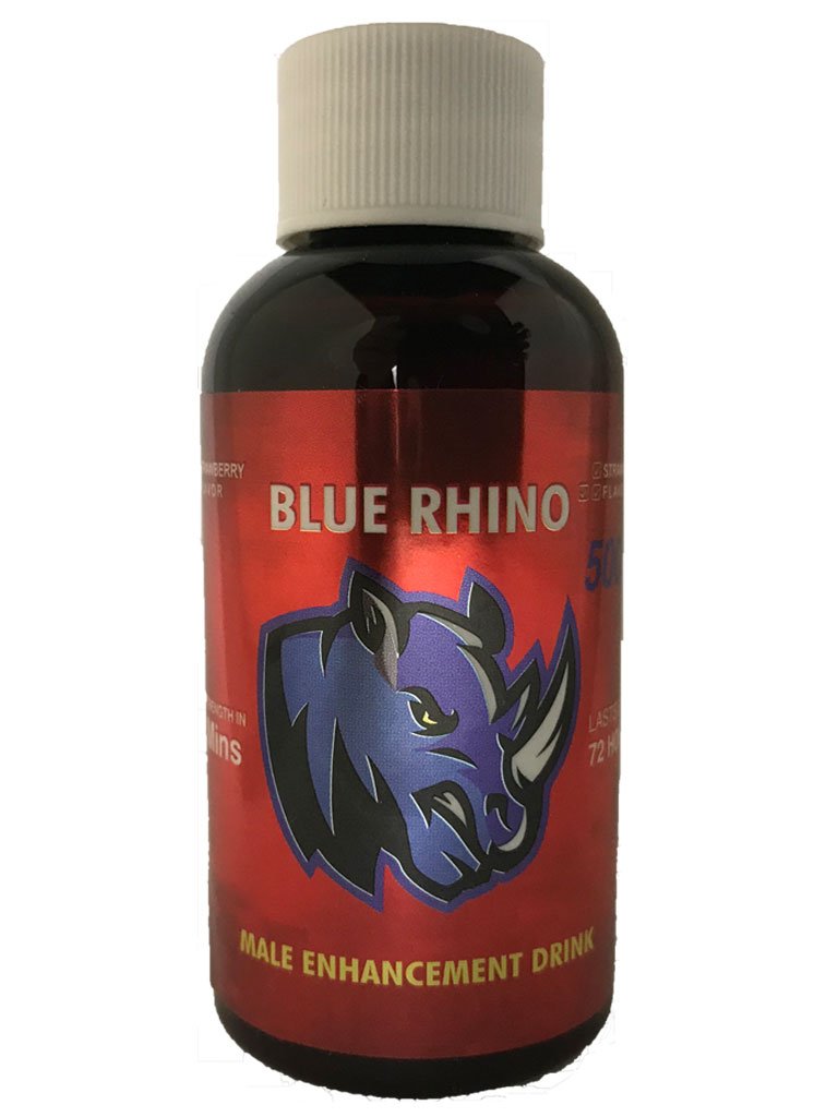 Blue Rhino Male Enhancement Drink Bottle