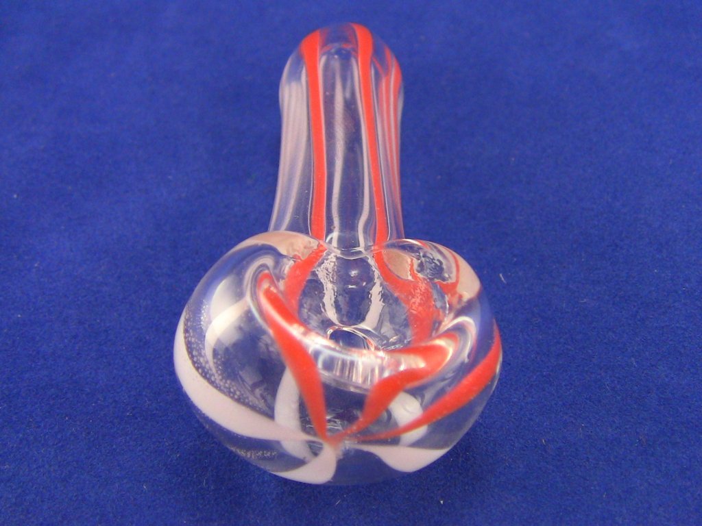Orange and white $4.20 cost effective glass pipe