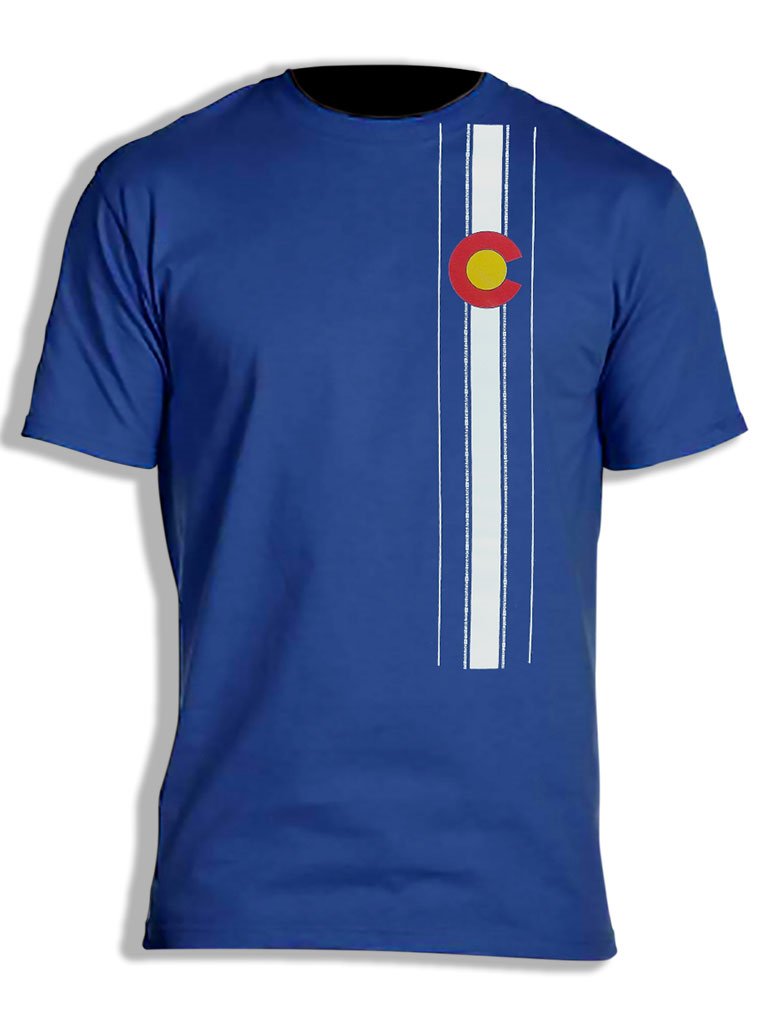 vertical stripe Colorado flag Myxed Up shirt