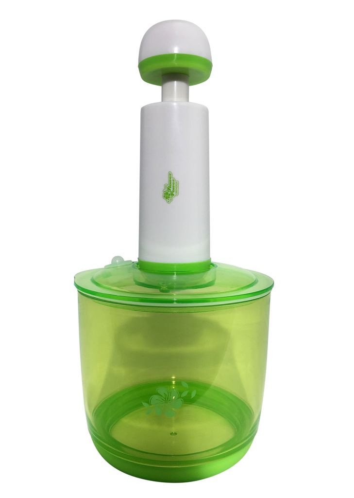 Flower Power Grinder vacuum seal airtight container and hand pump