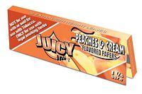 Peaches and Cream Flavored Juicy Jay's 1 1/4 Rolling Papers