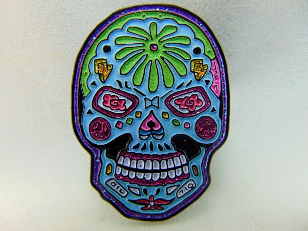 Dabbin' Dan Sugar Dab Night Trip sugar skull Hat Pin