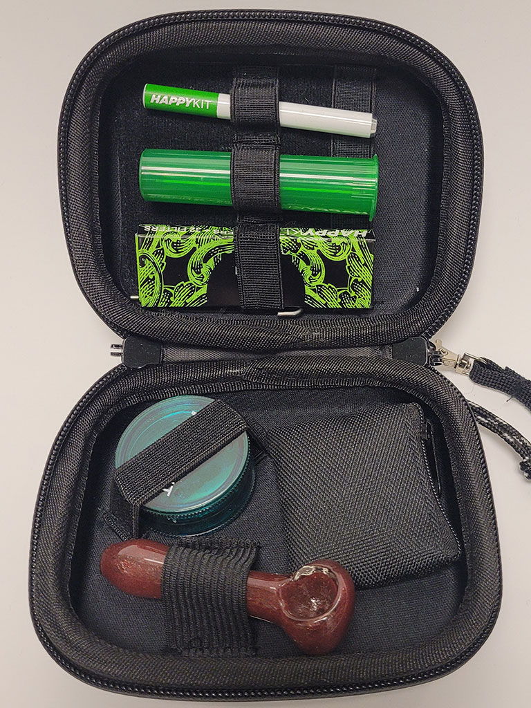 The Happy Kit Smoke Accessory Carry Case – Myxed Up Creations, Glass Pipes, Vaporizers, E-Cigs, Detox