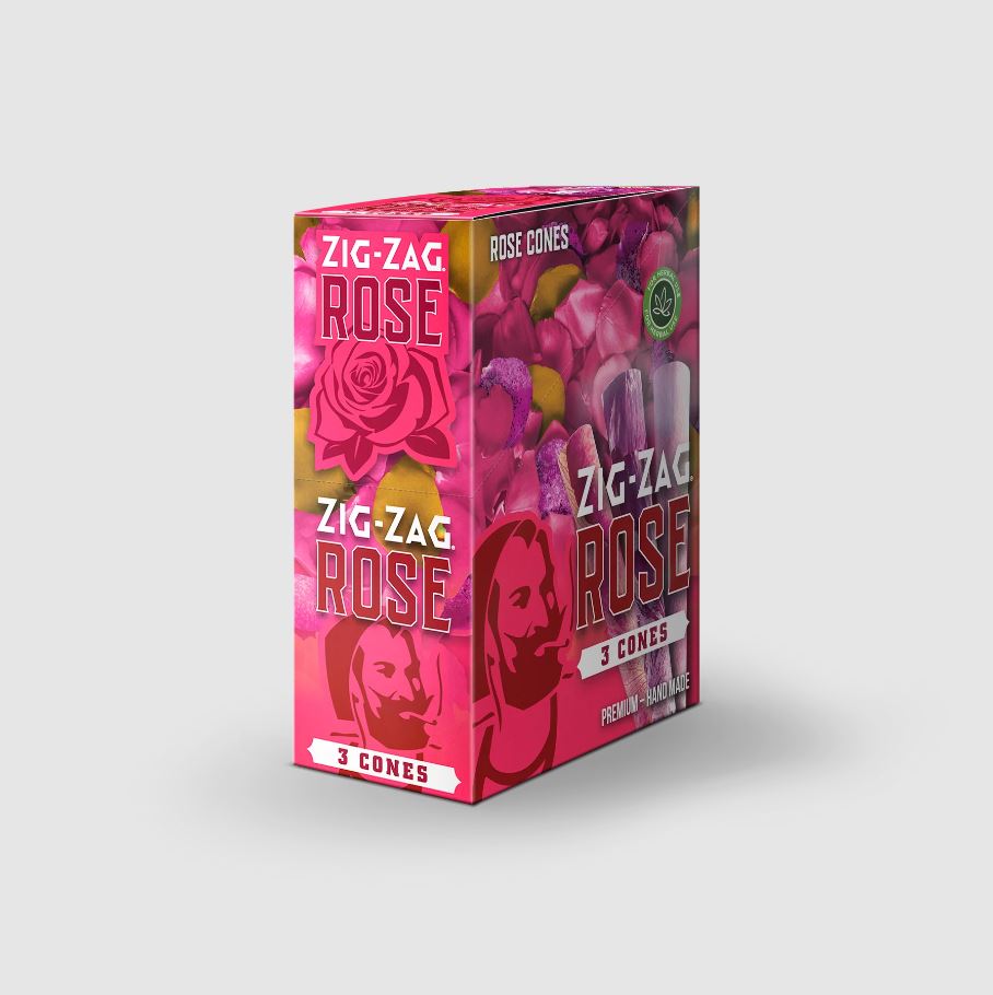 Zig-Zag Rose Cones Carton